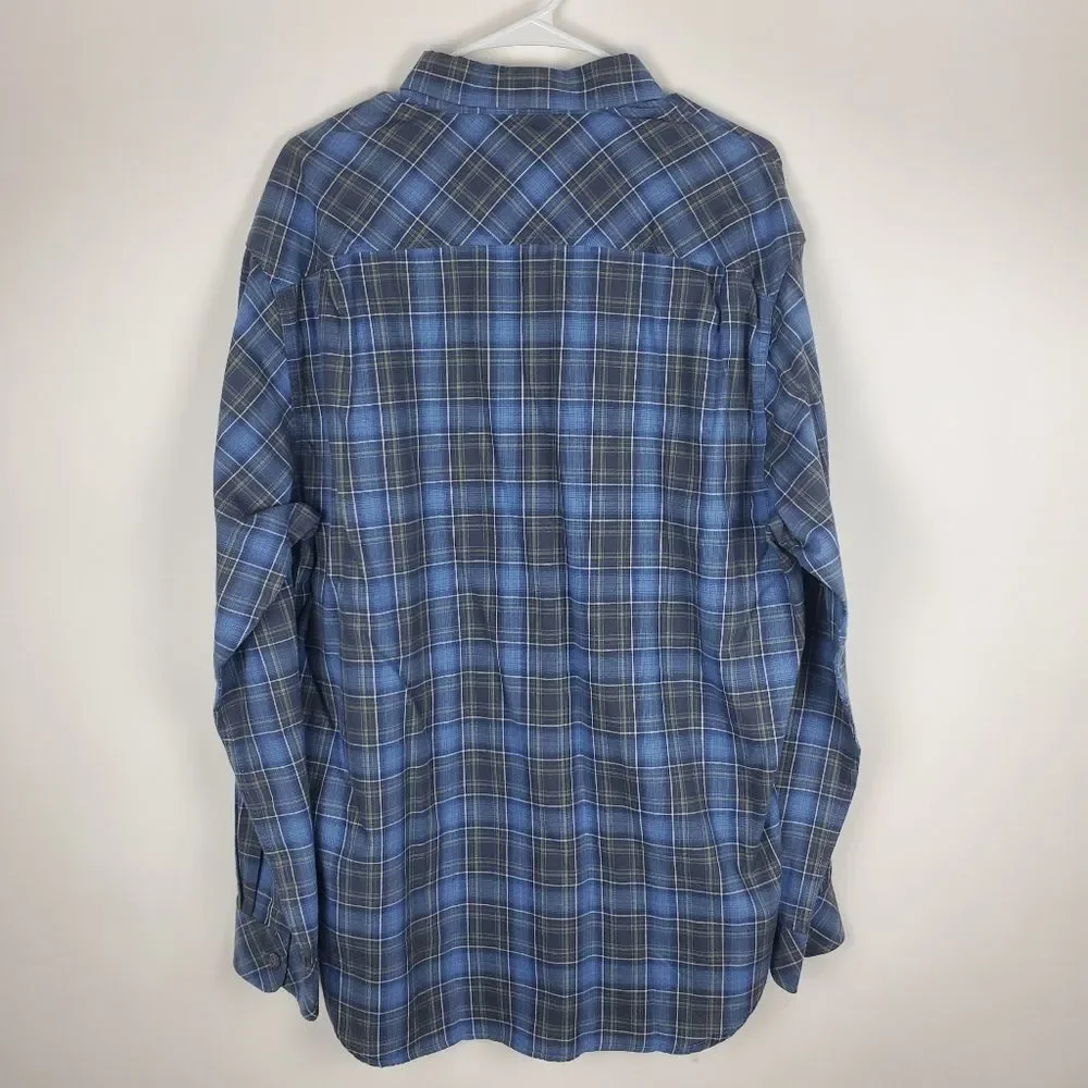 COASTAORO Plaid Long Sleeve Button Down Shirt Multi Color Collared Casual Dress - Picture 5 of 5